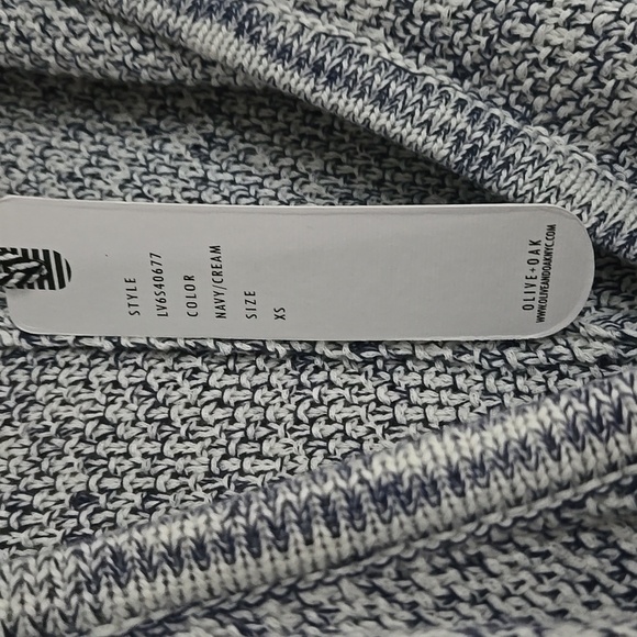 Olive + Oak Knit Waterfall Sleeveless Duster Shawl Cardigan size XS - Picture 7 of 10